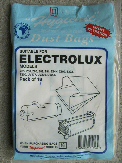 Electrolux ZA65 bags and holder