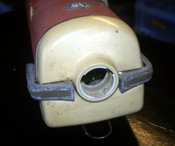 Electrolux ZA65 vacuum cleaner, input end, before restoration