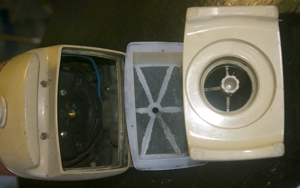 Electrolux ZA65 exhaust end 1