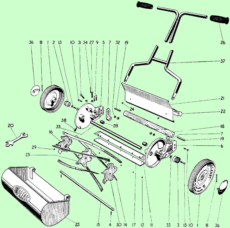 How to renovate a Qualcast E1 push lawn mower